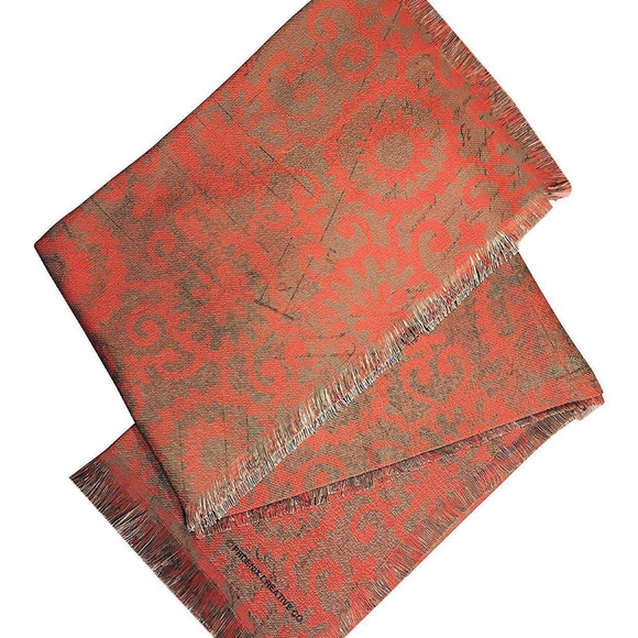 Made in USA Decorative Throw Blanket Aviary Abstract Feather 50x60" NEW - A6360 - Picture 2 of 2